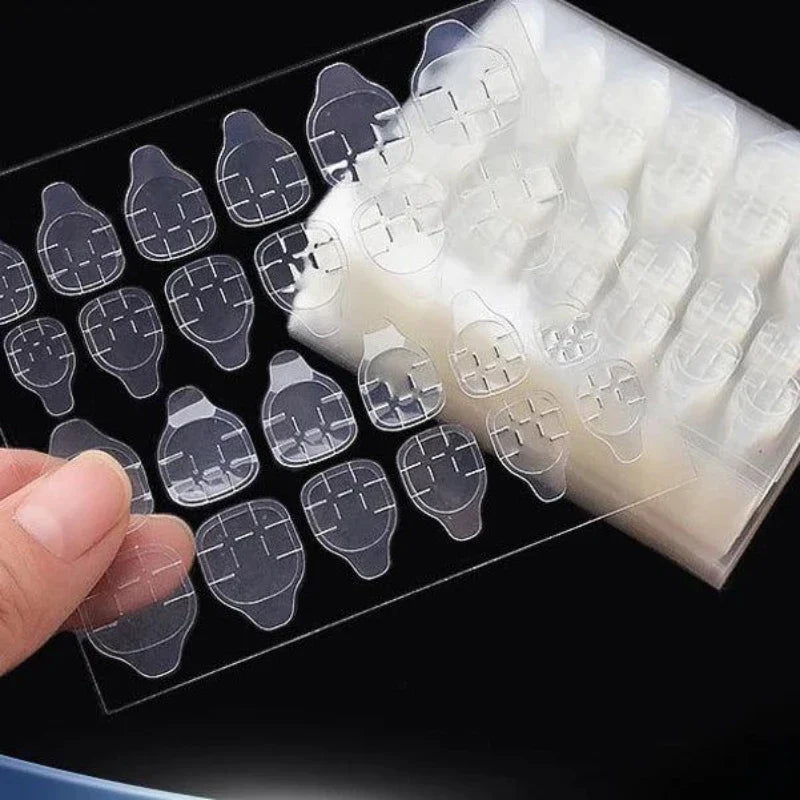 10 Sheets/240pcs Double Sided False Nail Art Adhesive Tape Glue Cosmia.pk