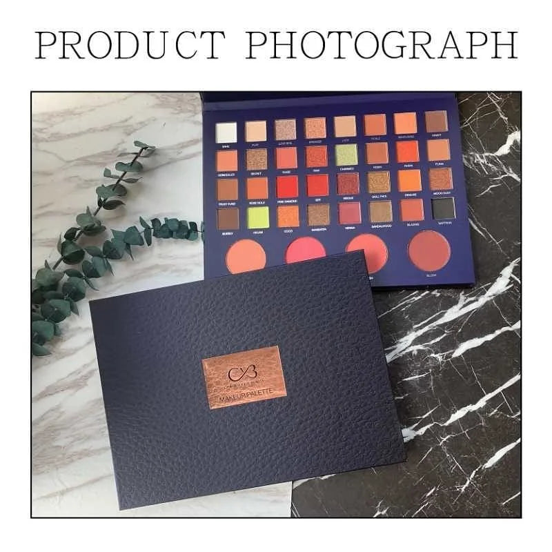 36 Colors Eyeshadow + 4 Blusher CVB Makeup Pallete CVB