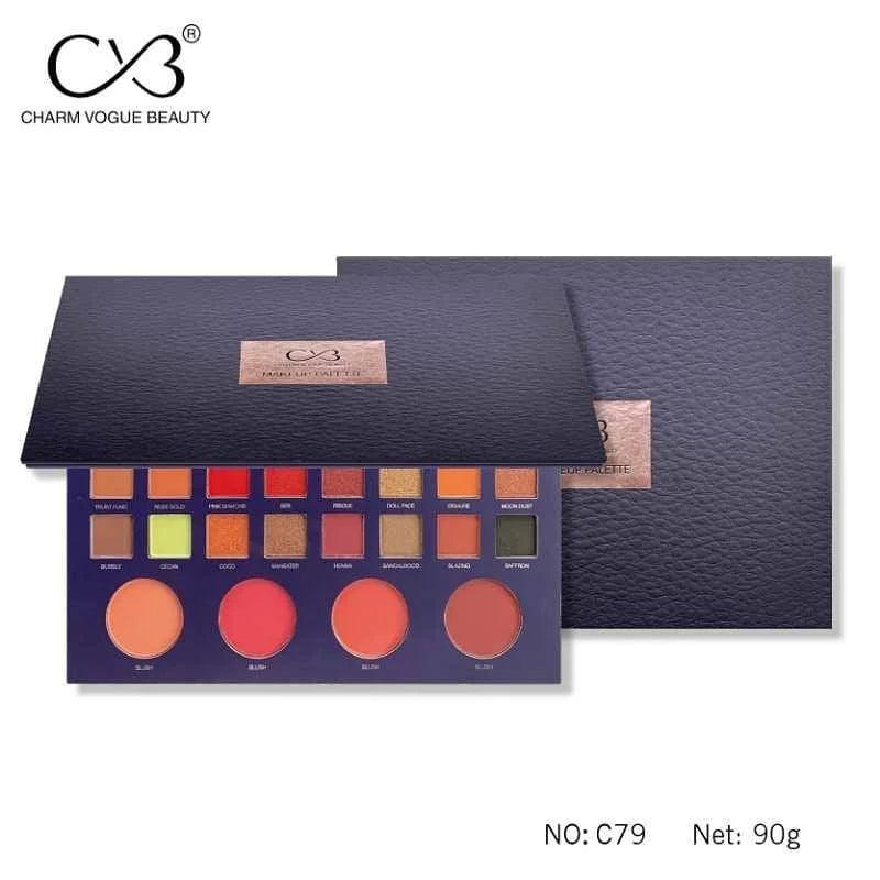 36 Colors Eyeshadow + 4 Blusher CVB Makeup Pallete CVB