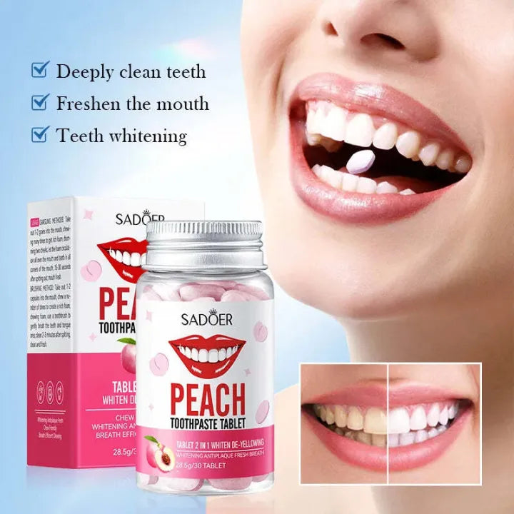 Sadoer 2 in 1 Solid Toothpaste Tablets 28.5g Sadoer