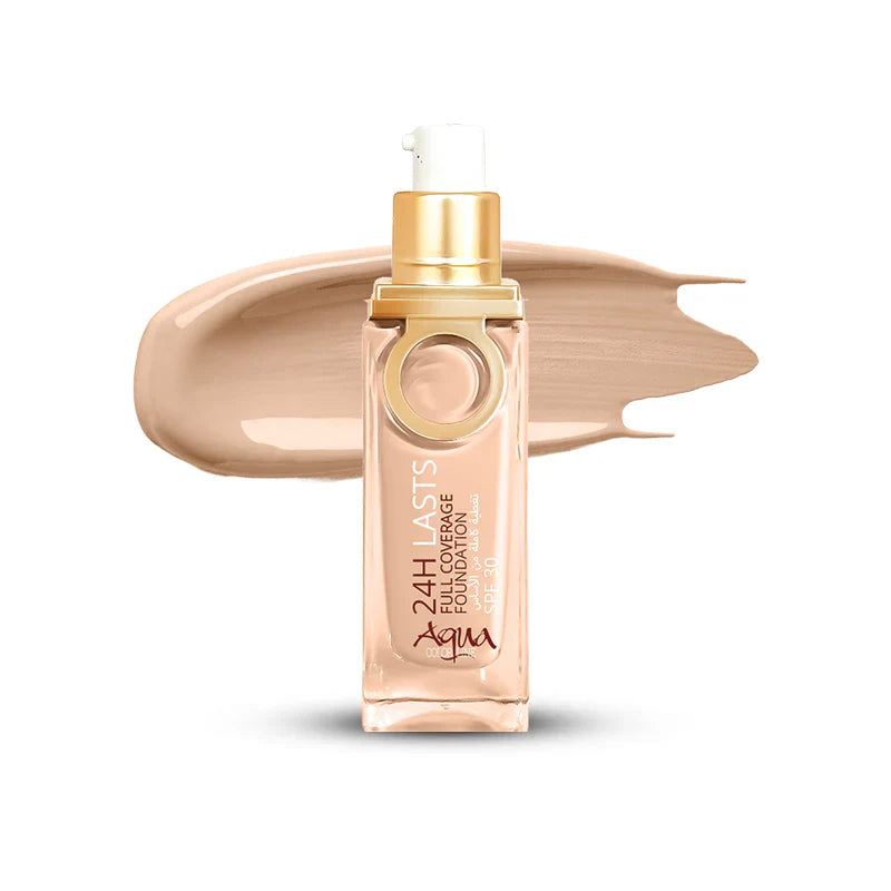 Aqua Color 24H Last Full Coverage Foundation - 25ml Aqua Color Line