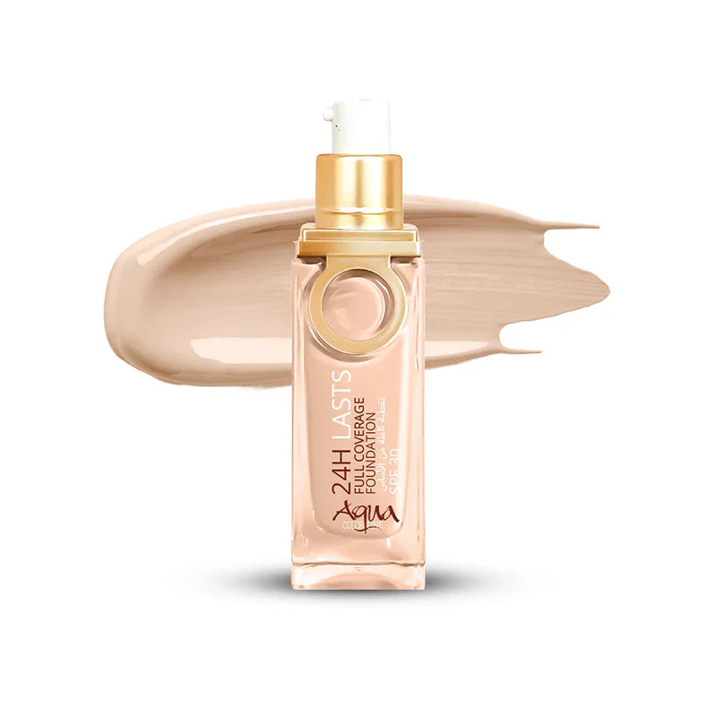 Aqua Color 24H Last Full Coverage Foundation - 25ml Aqua Color Line