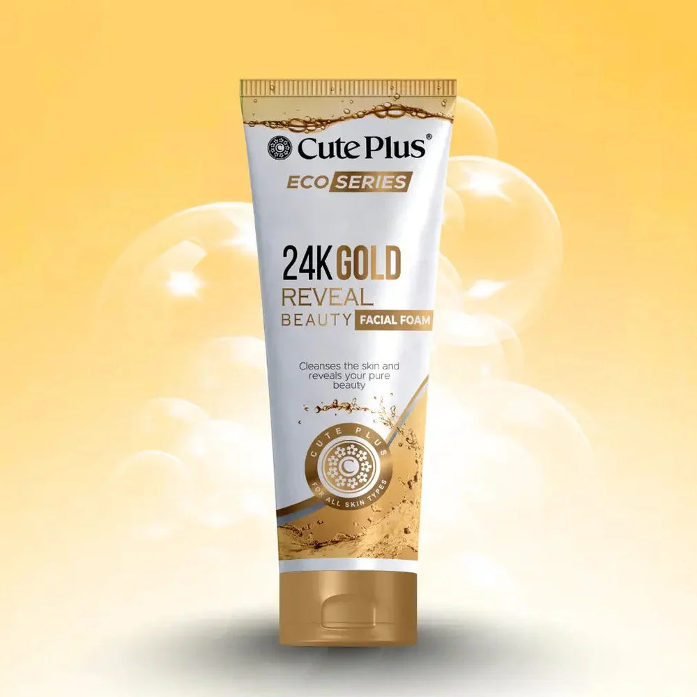 Cute Plus Eco Series 24K Gold Facial Foam - 100ml Cute Plus