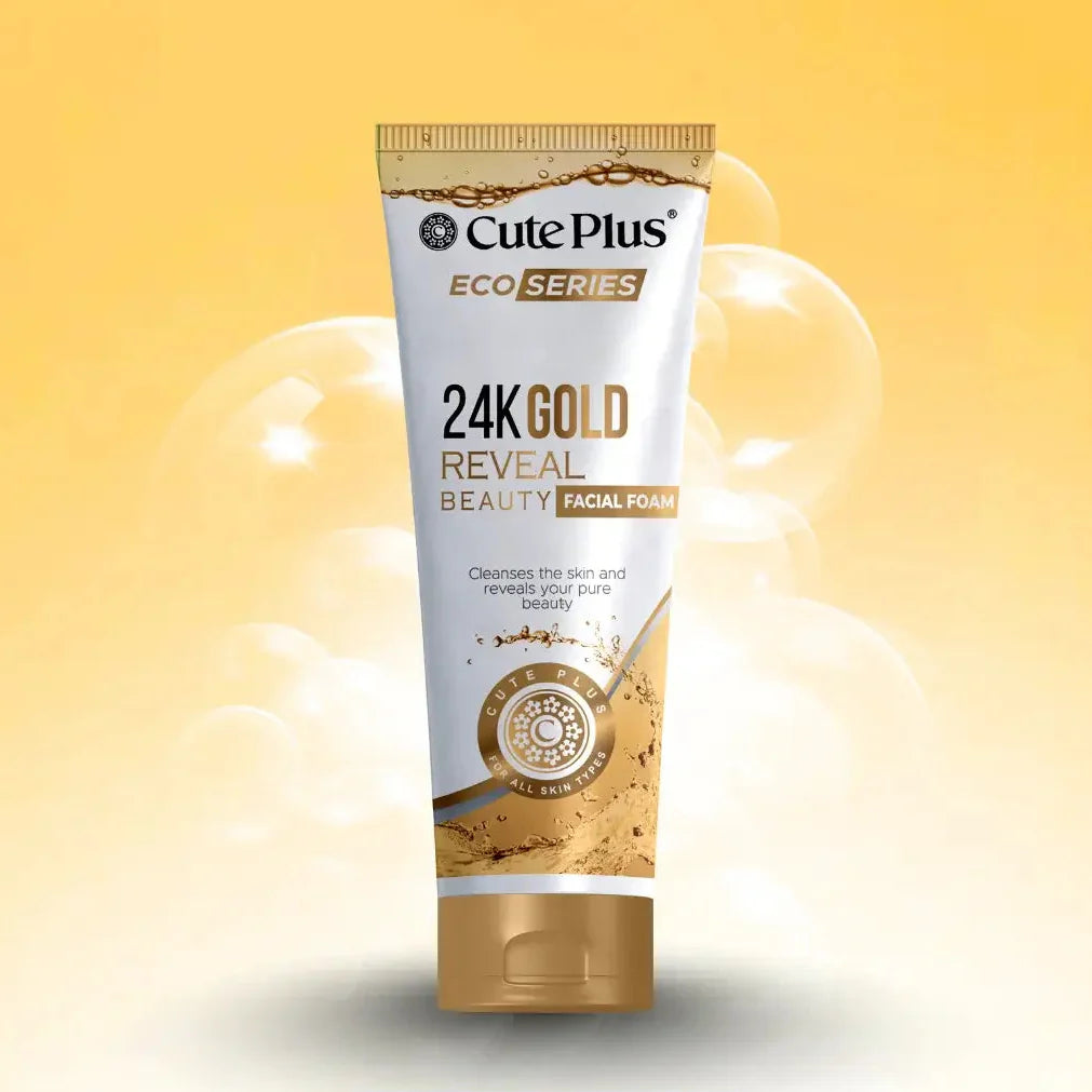 Cute Plus Eco Series 24K Gold Facial Foam - 100ml Cute Plus