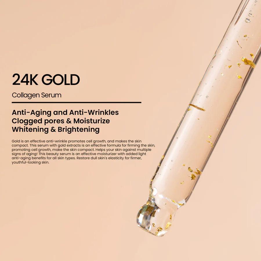 24K Gold Rivaj Anti-Aging Wrinkle Care Serum - 30ml Rivaj