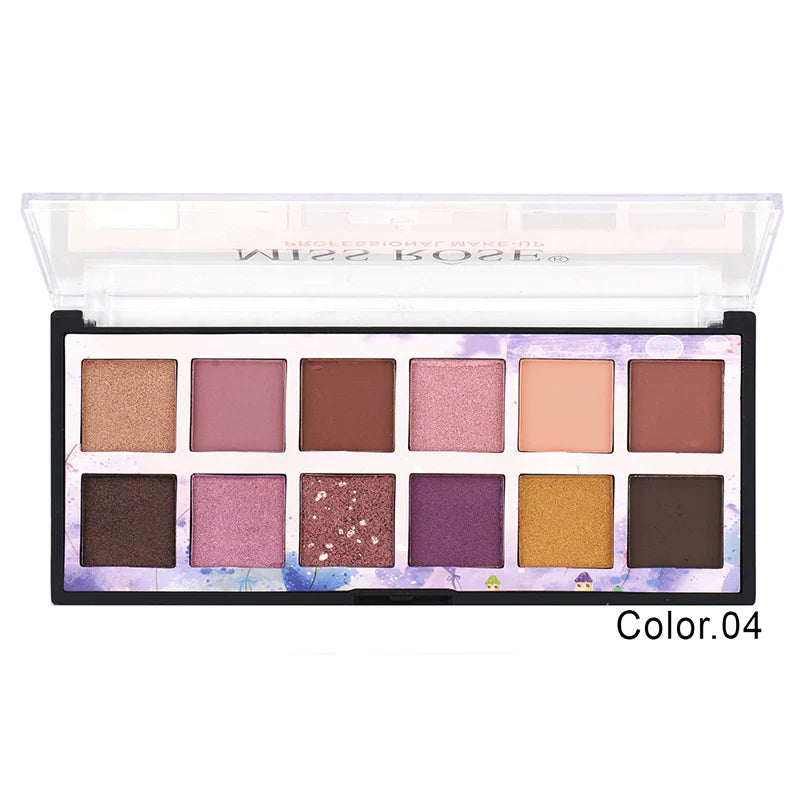 Miss rose Eye Shadow Palette - 12 Color Miss Rose