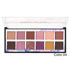 Miss rose Eye Shadow Palette - 12 Color Miss Rose