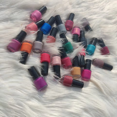 24 Pcs Mini Peel Off Nail Polish Cosmia.pk