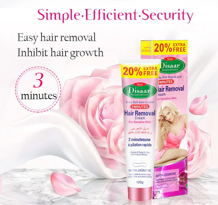 Disaar Depilatory Body Painless Effective Hair Removal Cream - 120g Disaar