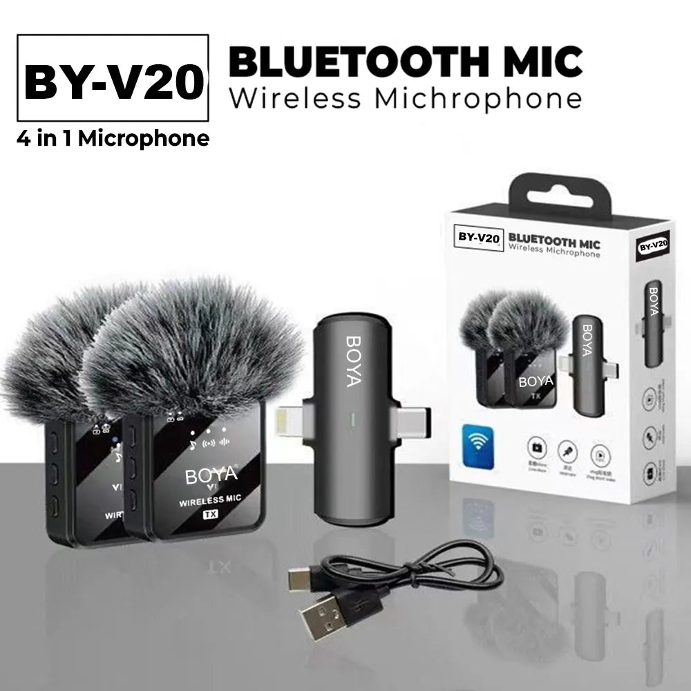 Boya BY-V20 (Dual Type C ) Ultracompact 2.4GHz Wireless Microphone BOYA