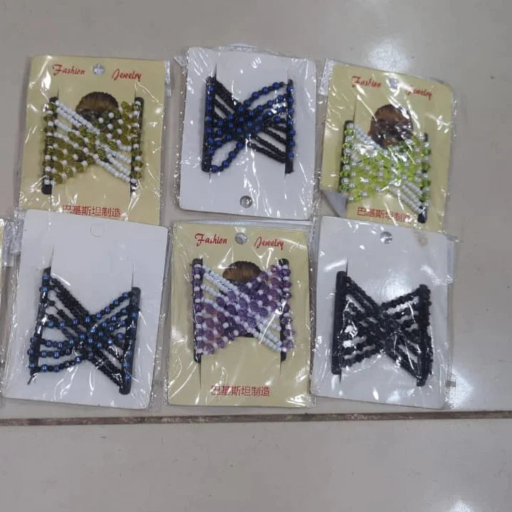Ez Beads Hair Combs Magic Elastic Hair Double Clips For Women - Each Cosmia.pk