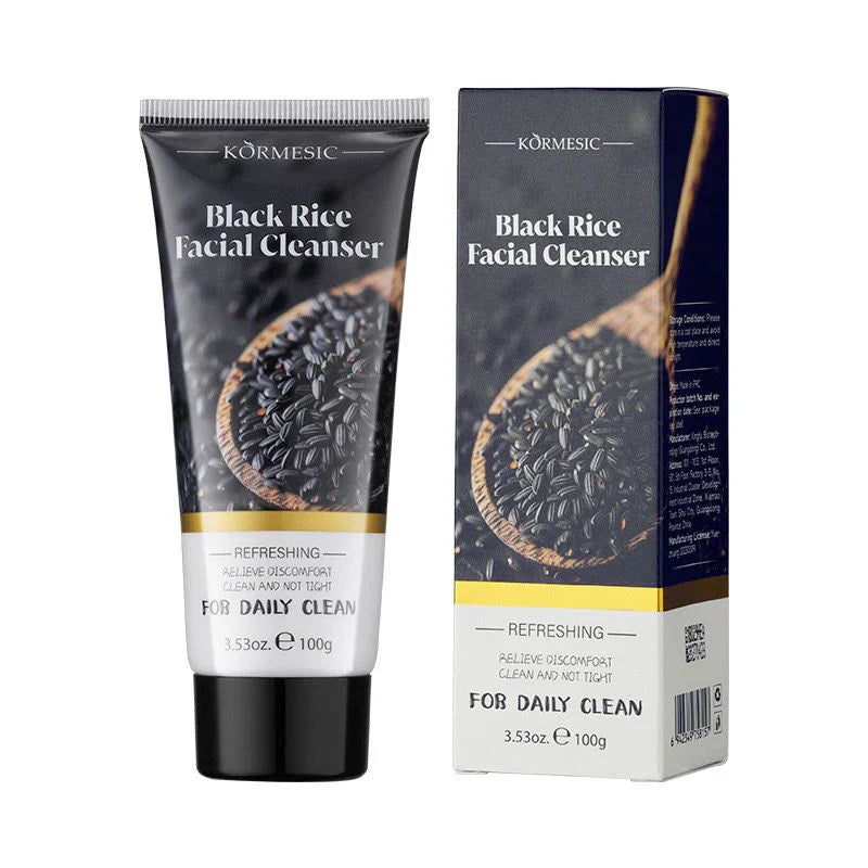 KORMESIC refreshing Relieve discomfort black rice Facial Cleanser - 100g KORMESIC