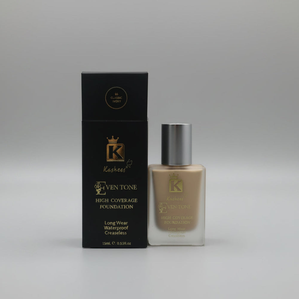 Kashees High Coverage Foundation Long Wear Waterproof - 15ml Kashee's