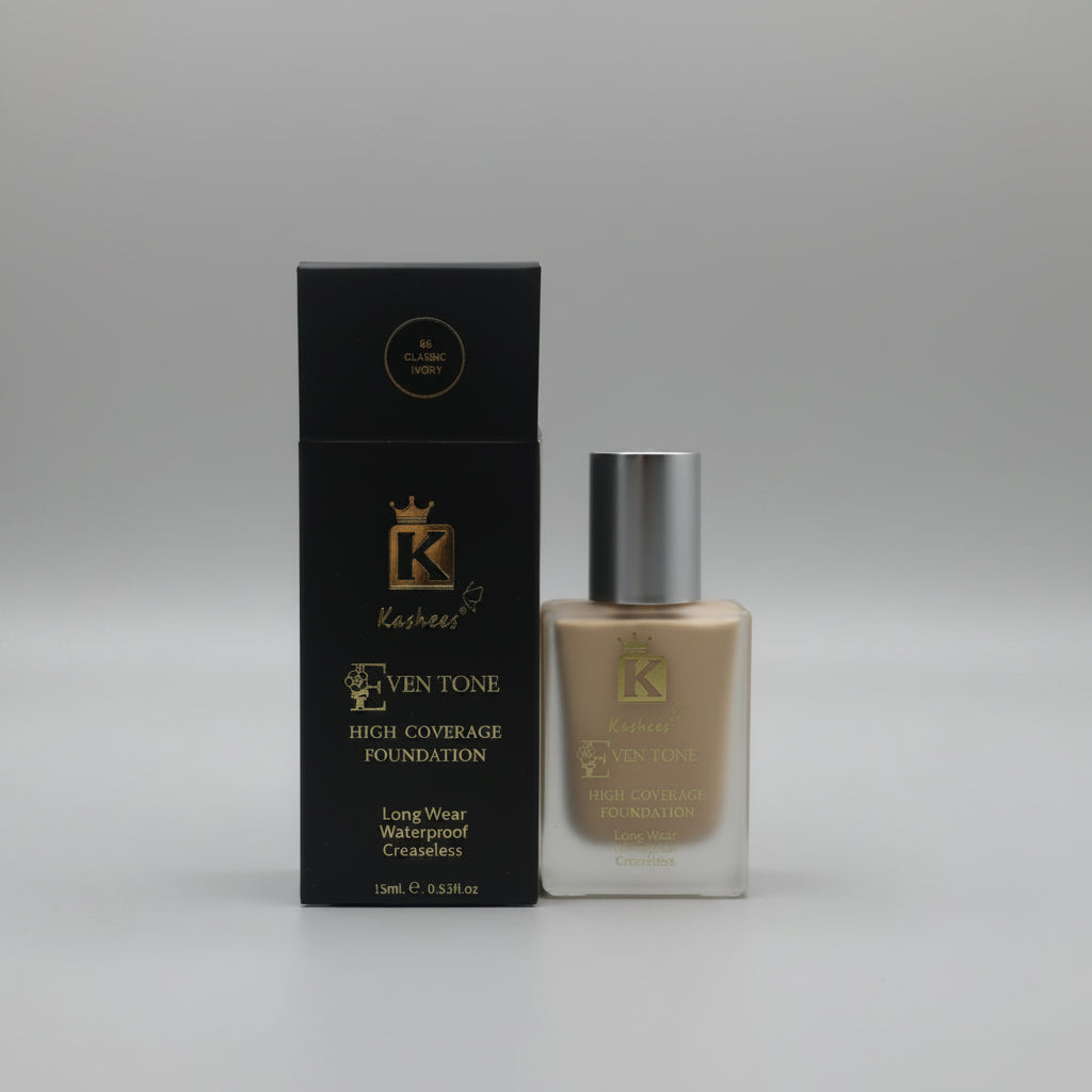 Kashees High Coverage Foundation Long Wear Waterproof - 15ml Kashee's