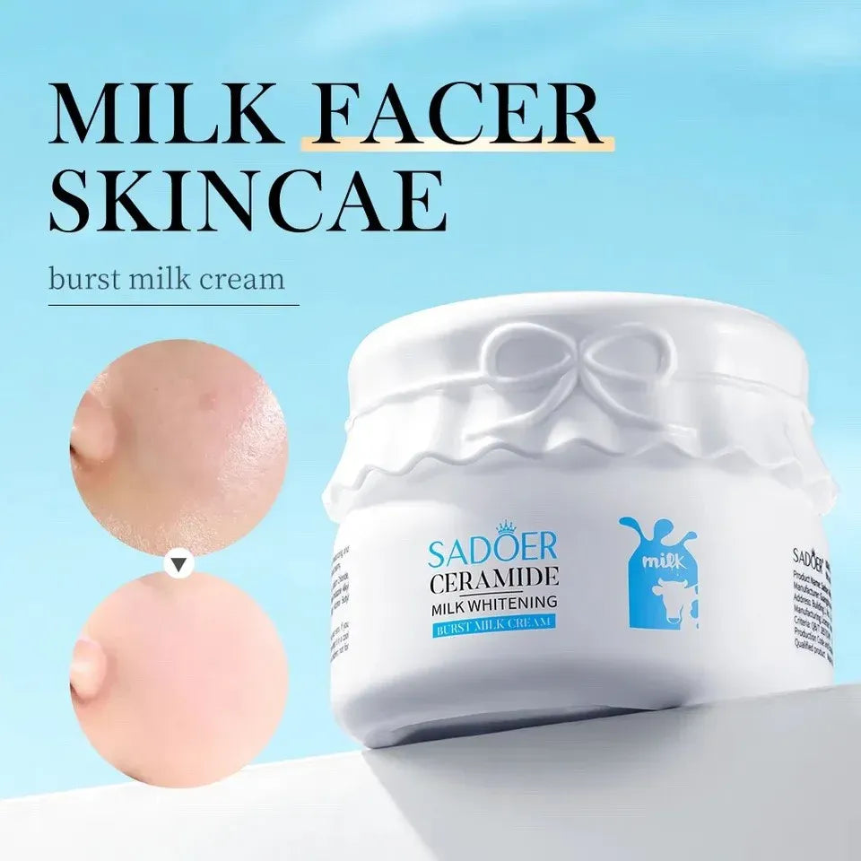 SADOER Milk Whitening Cream – Ceramide Glow & Moisture - 120g Sadoer