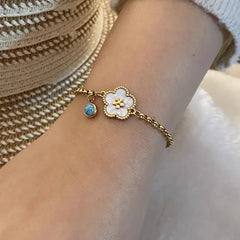 Flower Stainless Steel Bracelet Cosmia