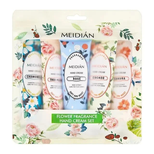 Meidian Flower Fragrance Hand Cream Set (Pack of 5) Meidian