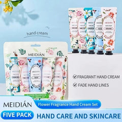Meidian Flower Fragrance Hand Cream Set (Pack of 5) Meidian