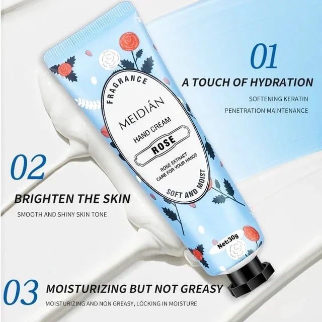 Meidian Flower Fragrance Hand Cream Set (Pack of 5) Meidian