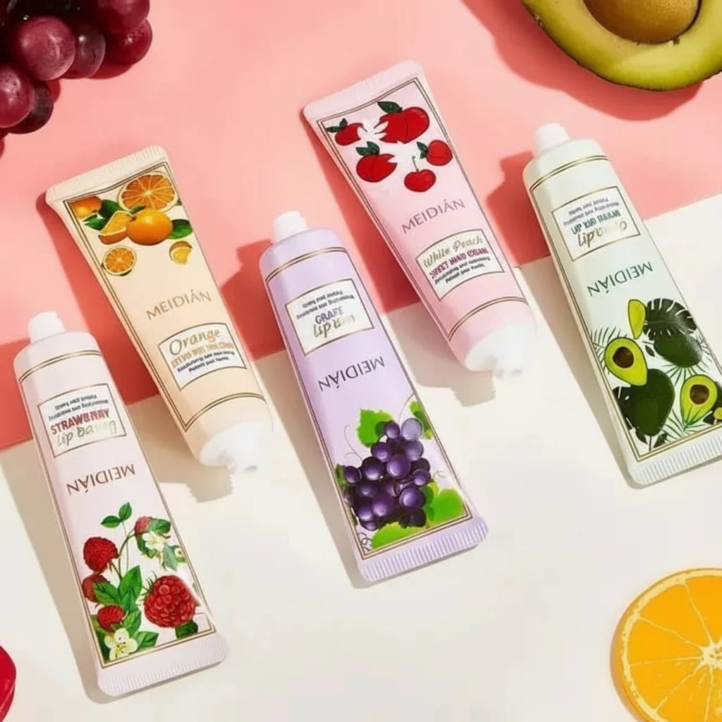 Meidian Colorful Fruit Hand Cream Set - Pack of 5 Meidian