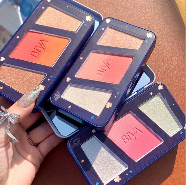 Biya Korean Highlighter & Blush Palette biya