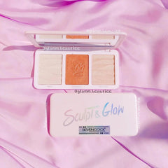 3 Color Cute Sculpt and Glow Highlighter Palette Sculpt and glow