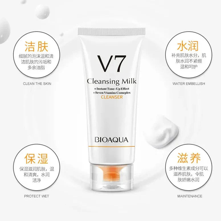 Bioaqua V7 Deep Hydration Facial Cleansing Milk (Cleanser) Bioaqua