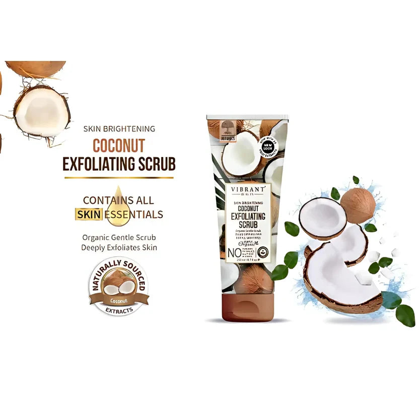Vibrant Beauty Coconut Exfoliating Scrub - 200ml Vibrant Beauty