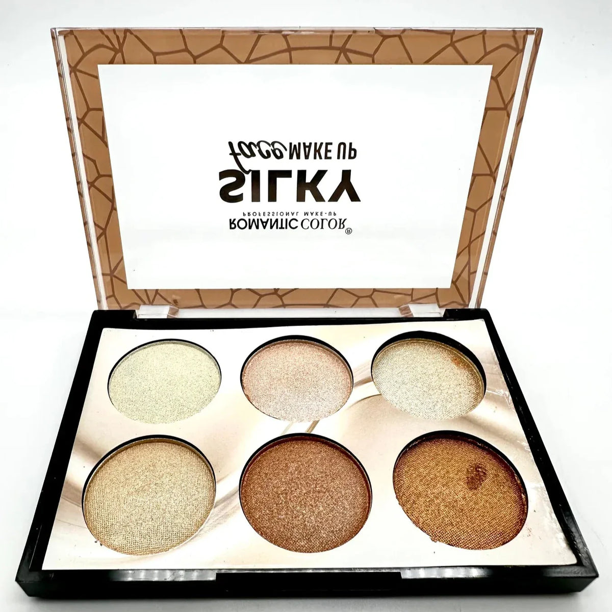 ROMANTIC SILKY 6 Color Highlighter Palette ROMANTIC SILKY