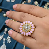 Shisha Kundan Ring