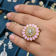 Shisha Kundan Ring Cosmia