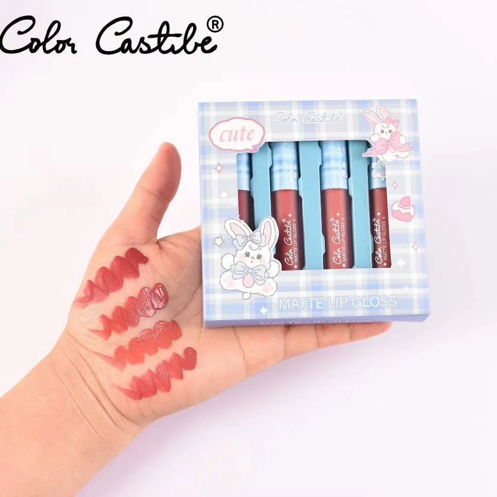 Color Castle Matte Lip Gloss - 4 Pcs Color Castle