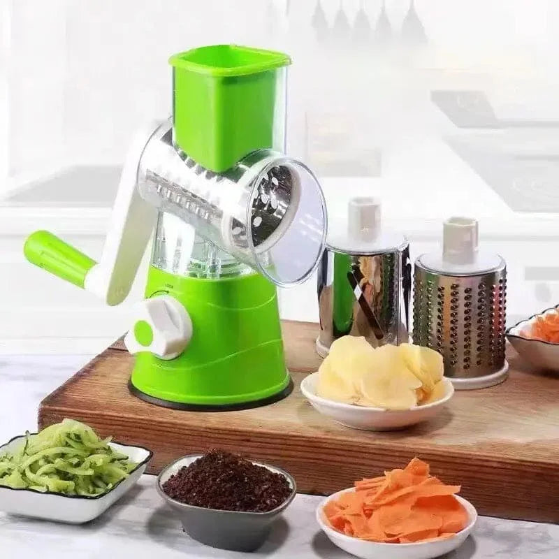 Manual, Hand-Crank Rotary Vegetable Cutter & Grater Cosmia.pk