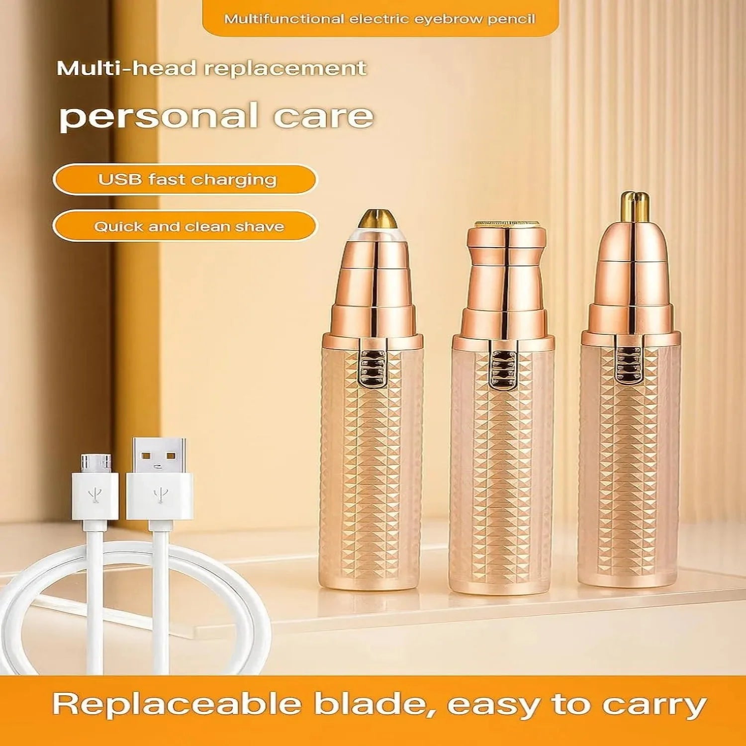 3‑in‑1 Flawzbss Hair Removal & Eyebrow Trimmer Flawzbss