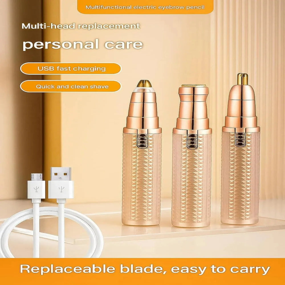 3‑in‑1 Flawzbss Hair Removal & Eyebrow Trimmer Flawzbss