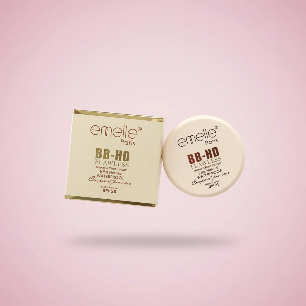 Emelie 2in1 BB HD Flawless Compact Powder Emelie
