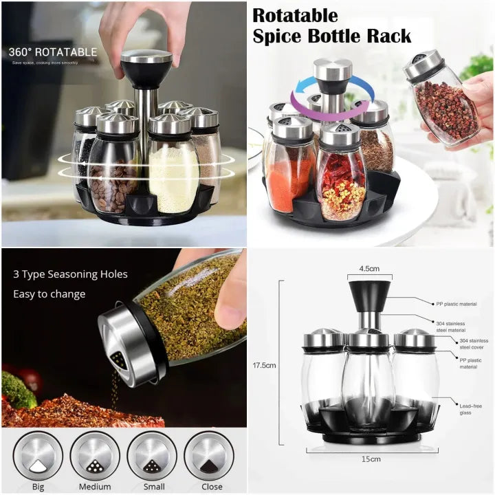 Rotatable Spice Bottle Rack Cosmia.pk