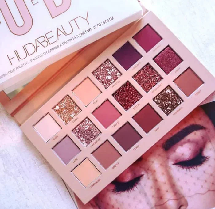 2 In 1 Nude Deal 12 Pcs Matte Lipgloss Set + Nude Palette 18 Colors Cosmia.pk