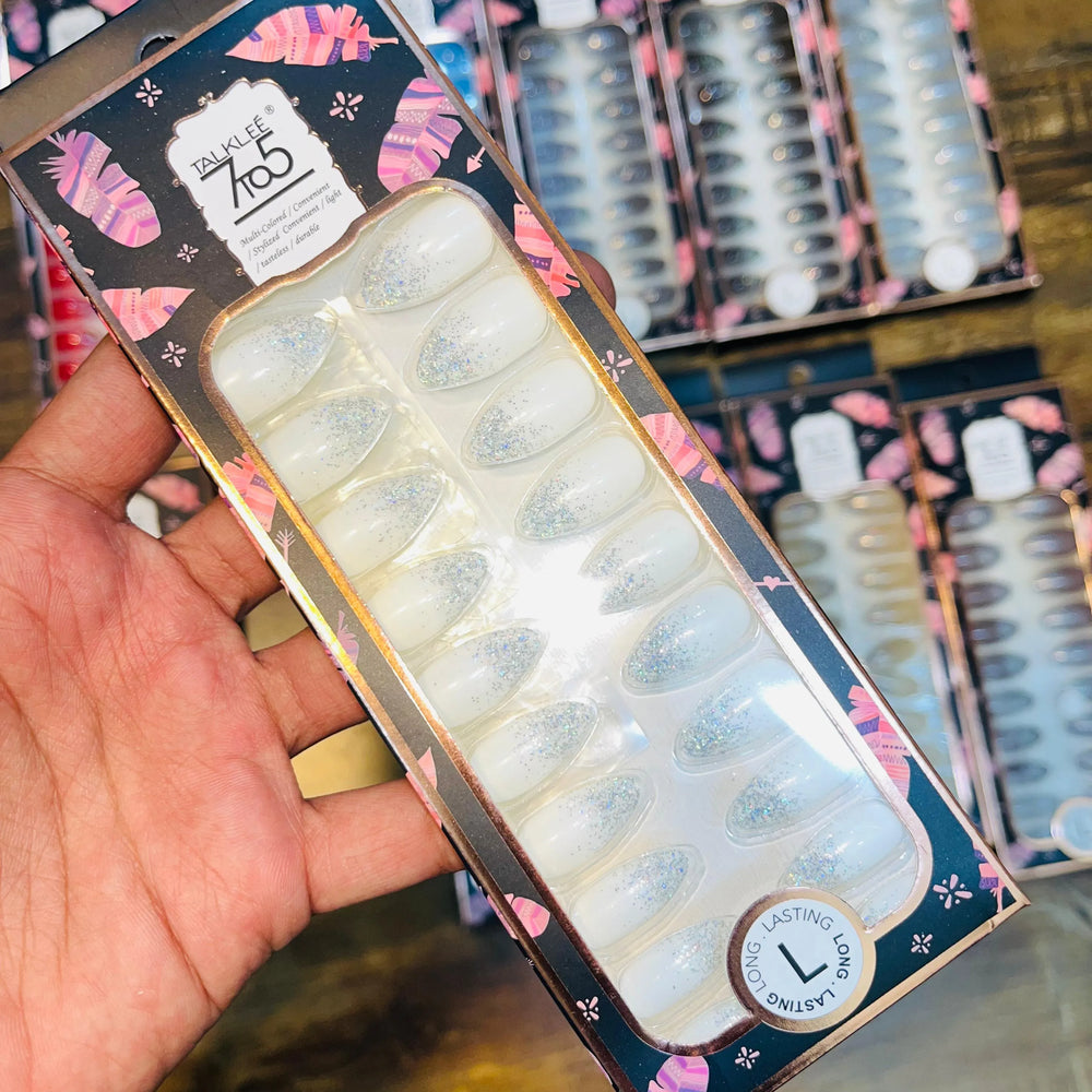 7To5 Talklee Shiny Artifical Nails With Free Stickers Talklee