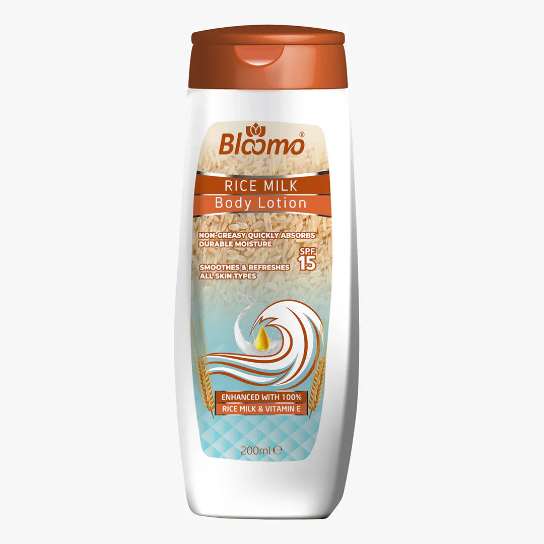Bloomo Rice Milk Body Lotion 200ml Bloomo