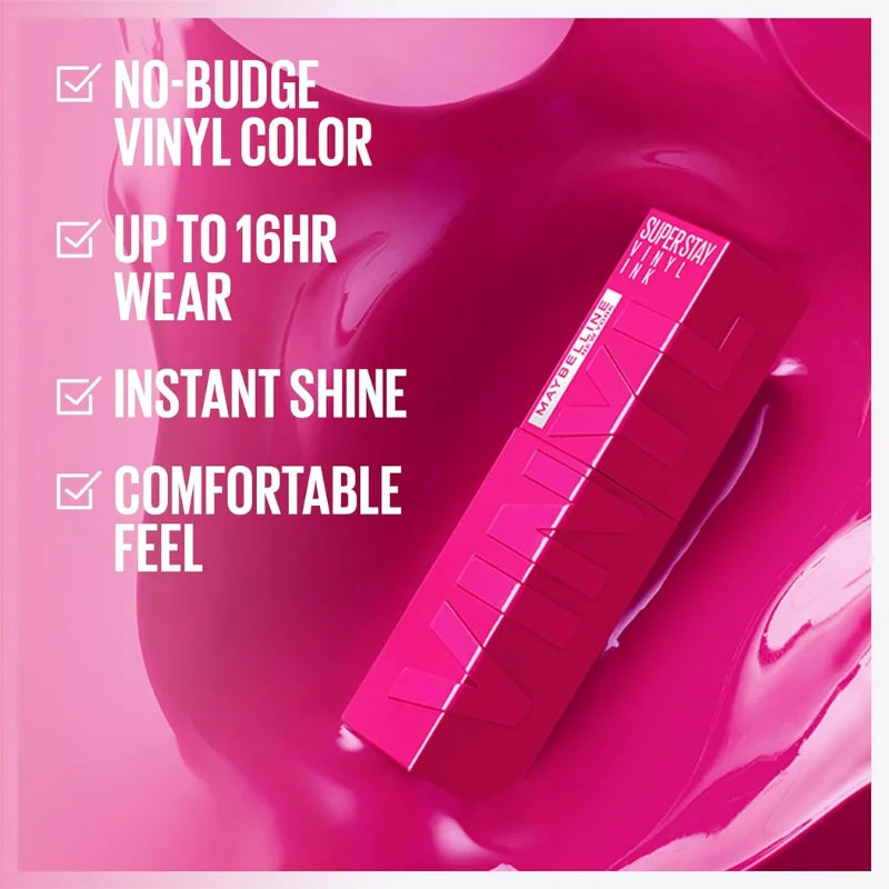 Original Maybelline Super Stay Vinyl Ink Liquid Lipstick - 150 Striking Maybelline
