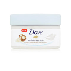 Dove Crushed Macadamia & Rice Milk Body Scrub - 225ml Dove