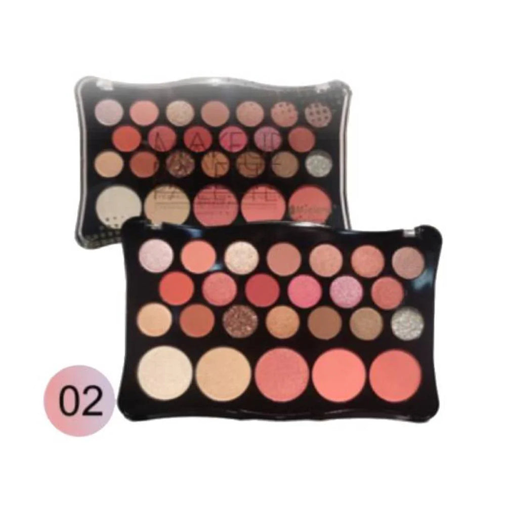 Mielena Italy 25 Color Makeup Palette Eyeshadow Blusher Highlighter Palette Mielena