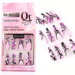 Quetee Beauty 3D Nails Premium Design Two Quetee