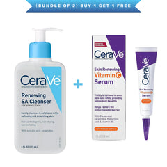 Cerave (Bundle of 2) Renewing SA Cleanser + Serum CeraVe