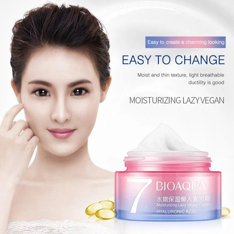 Bioaqua 7 Hyaluronic Acid Moisturizing Lazy Vegan Cream - 50ml Bioaqua