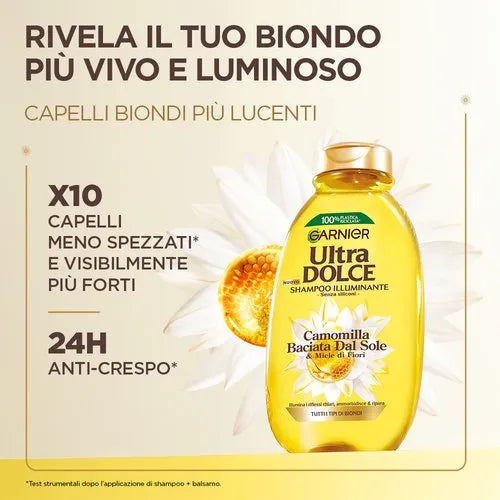 Garnier Ultra Doux Chamomile & Flower Honey Illuminating Shampoo - 250ml Garnier