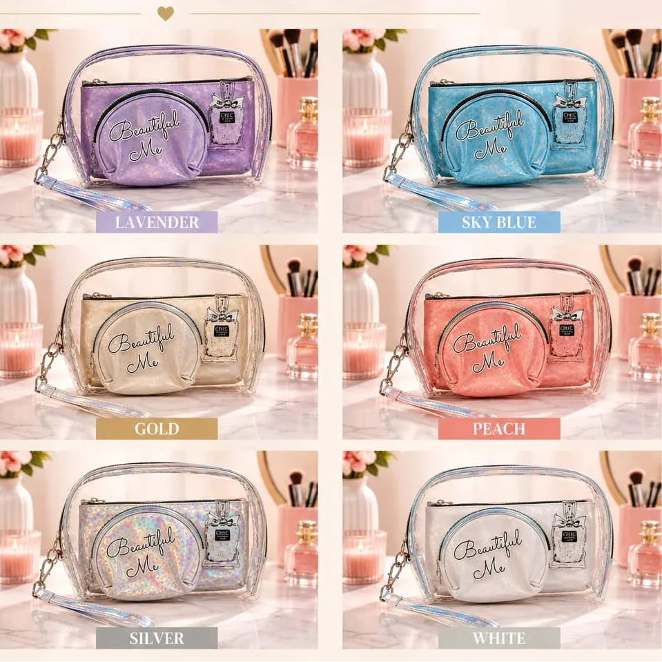 3 in 1 Cosmetic Travel Pouch – Each Cosmia.pk