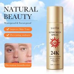 Sadoer Sunscreen Spray SPF 50 24K Gold – 150ml Sadoer
