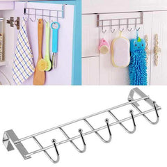 Stainless Steel 5-Hook Kitchen Cabinet Door Hook Cosmia.pk